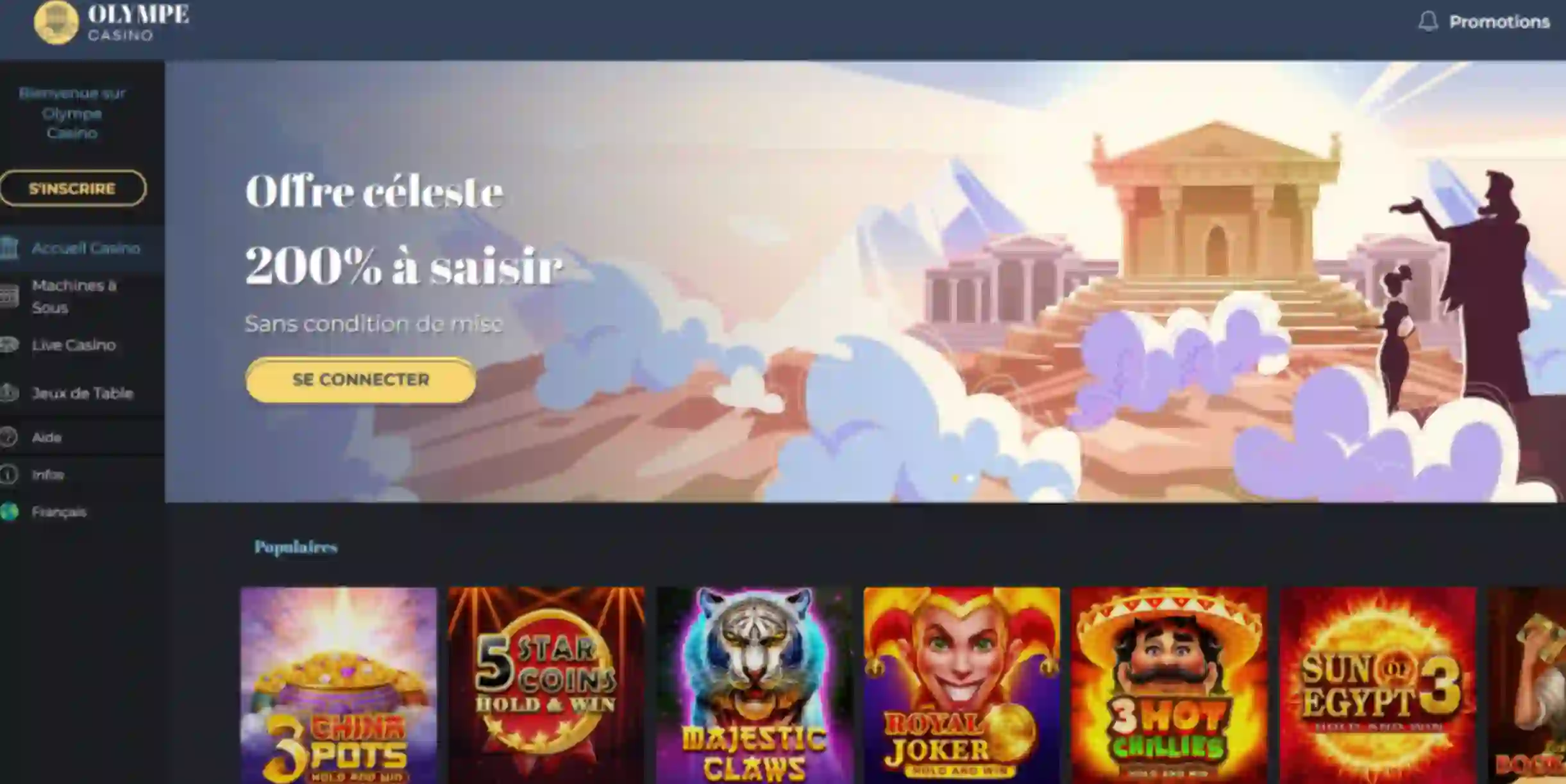 olympe casino - site officiel og image